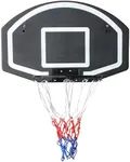 Wall Mounted Basketball Stand 28.5 x 18 Inch Shatterproof Backplate Folding Durable Basket and All-Weather Mesh Construction for Indoor and Outdoor Use