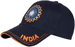 KD Cricket India Cap Hat Team India Cricket ODI T20 Test Cricket Head Wear White Blue Camo