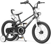 Glaf Kids Bike Bicycles for Boys Girls Toddler Bikes with Training Wheels 12 14 16 Inch for 3+ Years Old with Bell Water Bottle and Adjustable Seat Handlebar (Black, 16 Inch)