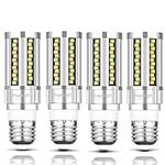 4 Packs 15W Super Bright LED Corn Light Bulbs Fanless(150 Watt Equivalent) - 6000K Daylight 1,800 Lumens E26 Base for Residential and Commercial Lighting - Garage Porch Office