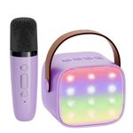 YLL Karaoke Machine for Kids Toy, Karaoke Gifts for Girls Ages 4, 5, 6, 7, 8, 9, 10, 12 +Year Old Birthday Party, 4-12 Years Old Girls for Girls (Purple)