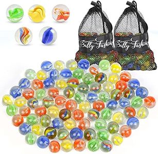 SallyFashion 240 PCS Marbles Bulk Assorted Colors Glass Marbles, Cat Eyes Round Marbles Toy for Kids Marble Games, DIY and Home Decoration