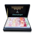 VEGAN Turkish Delight Luxury Mix Hamper Gift Box 8 different flavors Deluxe Sweets Oriental Marshmallow Gift Box Gourmet Soft Candy Vegetarian Halal Gluten Free 450 g