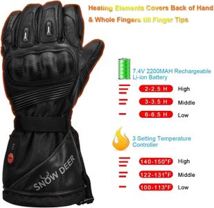 Heated Motorcycle Gloves – 7.4V Battery Powered, Winter Riding