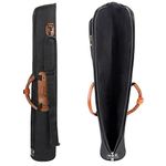 Soprano Saxophone Bag 1200D Water-resistant Oxford Cloth Adjustable Padding Straps with Pocket,15mm Cotton Padded, Clarinet Bag