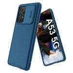 Nillkin Polycarbonate A53 5G Case, For Samsung Galaxy A53 5G A Series Smartphone Case, Camshield Pro Case with Slide Camera Cover, For Galaxy A53 5G Case 6.46'' -2022 (Blue)