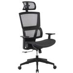 Realspace® Radano Mesh High-Back Executive Office Chair, Black, BIFMA Compliant