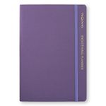 COMMA Everything Planner 2025 | A5 Size | New Year Diary & Year/Month/Week Planner | Budget & Mood Tracker, Birthdays, Shopping & Reading Lists and Travel Planner | Fabric Cover Material | (Purple)