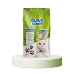 Olive Scoop Natural Cat litter | Biodegradable Cat Litter Clumping | Made From 100% Olive Pits | Dust Free Cat Litter | Kitten Litter | Ultra Clumping Cat Litter Odour Control - (8L Bag)