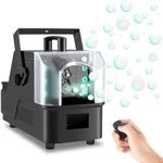 Sklydron Fog Bubble Machine with 6 PCS RGB Lights & Remote,900W 3 in 1 Smoke Bubble Maker Unleash High-Output Long-Range Bubble & Fog Blower for Halloween Christmas Party Wedding Birthday