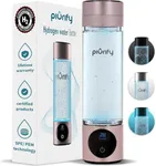 PIURIFY Portable Hydrogen Water Bottle Generator - SPE/PEM Technology for Hydrogen Infused Water, up to 4100ppb Hydro Water Bottle, Perfect for Work, Outdoor Activities, and Hydration on the Go (Pink)