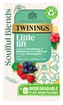 Twinings Soulful Blends Little Lift Inspired by Ayurveda - Strawberry & Blueberry Herbal Tea Infusion with Hibiscus & Lemongrass - 20 Biodegradable Tea Bags