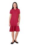 Allen Solly Girl's Cotton Modern Mid-Thigh Length Dress (AGCDERGFT83494_Red