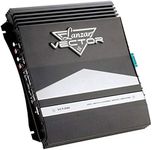 Lanzar 2-Channel High Power MOSFET Amplifier - Slim 1000 Watt Bridgeable Mono Stereo 2 Channel Car Audio Amplifier-Crossover Frequency and Bass Boost Control, RCA input,Line Output - Lanzar VCT2110