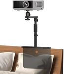 Bed Sofa Projector Stand, Height Adjustable Projector Mount Base, 360° Rotation, Universal Bedside Projector Bracket Holder Compatible with XGIMI, VANKYO, Epson, Jinhoo, AuKing Projector