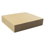 Golden State Art, 25 Pack 12x12 Corrugated Cardboard Sheets, Flat Cardboard Pads for Packing, Mailing, Moving, Shipping, Crafts (1/16" Thick)