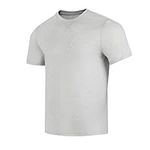 Lindoro Ultrafine 100% Merino Wool Base Layer T-Shirt for Sport (M, Grey)