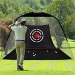 KAIDIDA Golf Practice Hitting Nets for Backyard Driving Indoor Use 12L x 6.6W x7H FT Heavy Duty Practice Golf Driving Nets for Backyard Premium Portable Golf Impact Nets Cages with Frame and Net