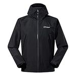 Berghaus Men's Paclite Dynax Gore-Tex Waterproof Shell Jacket, Lightweight, Eco-Friendly, Durable Coat, Black, L