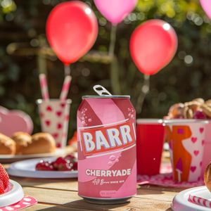 BARR Cherryade Zero Sugar Soft Drink, 24 Pack Cans