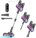 Gevi Carpet Vacuum Cleaner for Home, 400W 30KPA Cordless Stick Vacuum with Hy-HEPA, Ultra Long Battery Life, Powerful Sunction, Deap Clean Vacuum for Hardwood Floor, Carpet & Pet Hair (Purple)