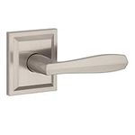 Baldwin Torrey, Interior Passage Door Reversible Lever for Hallway/Closet/Rooms, Non-Locking Door Handle with Microban Protection, in Satin Nickel