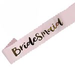 Wanna Party Bridesmaid Sash Gold Foil Printing 70 inches, Bachelorette Favors for Bride to Be Bridesmaid, Sash for Bridal Shower Decorations Kit