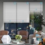 SmartWings Motorized Cellular Shades,Light Filtering Honeycomb Blinds Compatible with Zigbee/Alexa/Z-Wave/Homekit, Wireless Remote Control for Smart Home and Office in Customized Size,White