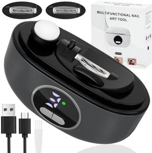 Electric Nail Clipper Upgraded 3 in 1 Rechargeable Automatic Nail Trimmer