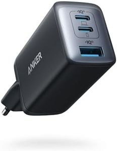 Anker Caricatore USB C rapido 735 (Nano II 65W) Pod a 3 Porte PPS, Alimentatore Compatto USB C per MacBook PRO/Air, iPad PRO, Steam Deck, Galaxy S20, dell XPS 13, Note 20, iPhone 17 Pro Max/16, Pixel
