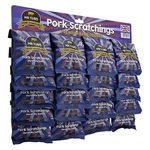 Mr Tubs Premium Pork Scratchings - Gluten Free - Perfectly Salted, 20 x 18g Bags - Pub Style, Low Carb, Keto & Paleo Friendly, Hand Cooked Pork Rind Crackling Snack