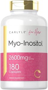 Carlyle Myo-Inositol 2600mg 180 Capsules | High Potency Supplement Non-GMO, Gluten Free