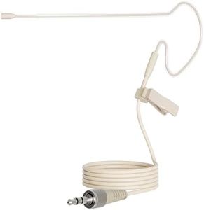 J K Low Profile Light-Weight Headset Headworn Earhook Microphone MIC-J S90 Compatible with Sennheiser Wireless System