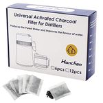 12 Pieces Activated Charcoal Filter 7.7 cm * 5.5 cm Replacement Filters for Hanchen Water Distillers and Other Distillers