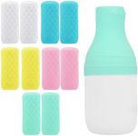 FOROUME 10 Pack Travel Essentials Silicone Bottle Covers, Cruise Ship Essentials, Travel Accessories Luggage for Women Men, Elastic Sleeves for Leak Proofing, Fit Most Travel Size Bottles Toiletries