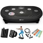 Rumblex Plus 4D Vibration Plate Exercise Machine - Triple Motor Oscillation, Linear, Pulsation + 3D/4D Motion Vibration Platform | Whole Body Vibration Machine for Home