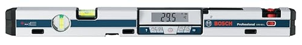 Bosch Professional Digital Inclinometer GIM 60 L (Laser Precision, Measurement Range: 0-360º, Length: 60 cm)