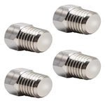 Horiznext npt 1/8 stainless steel Male Thread hex Head water Pipe Plug, adapt to boat cap brass socket fitting manifold nut (Pack of 4)