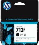 HP 712B 38-ml DesignJet Ink Cartridge, Black