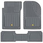 Cat® ToughLiner™ Rubber Car Floor Mats for Auto Truck SUV & Van, Full Custom Trim to Fit Liners, Advanced Performance Heavy Duty Odorless Car Mats, All Weather Protection, Gray