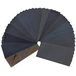HAWERK Professional Sandpaper 45Pcs. Kit - 80-3000 Grit - Tear Resistant Sand Paper Sheets for Wood, Plastic, Metal and Other Types of Surfaces