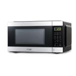 Commercial CHEF Countertop Microwave, 1.1 Cubic Feet, Black With Stainless Steel Trim