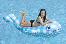Poolmaster Willy The Whale Swimming Pool Float Rider, Whale, Multicolor