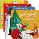 Musical Word Talking Pen Book Set, Interactive Audio Sound Books, Learning Education Toys, Early Educational Autism Therapy Birthdays for Toddlers Kids 1 2 3 4 5