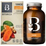 Botanica Turmeric Liquid Capsules with Black Pepper – Helps Reduce Inflammation, Antioxidant Properties & Liver Protectant – Whole Herb Formula, Non-GMO, Vegan and Gluten Free 120 Capsules