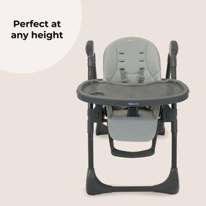 My Babiie Highchair – Grey Adjustable Baby Feeding Chair