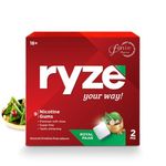 RYZE Nicotine Gum 2mg | Pack of 20 (180 gums) | Royal Paan | Freedom from Smoking & Tobacco | Easy on Throat | WHO & FDA Approved | Sugar Free | Teeth Whitening