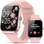 Smart Watch for Women Men - Answer/Make Call, Fitness Tracker Smartwatch for Android iPhone Compatible, Sleep Female Cycle, 120+ Sports Modes Step Counter (Classic, Pink, 1.83)