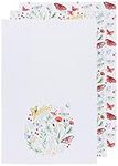 Now Designs Morning Meadow Cotton Floursack Kitchen Dish Towels 20 x 30in, Set of 3