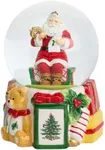 Spode Christmas Tree Santa Clause Winter Wonderland Snow Globe, Plays Soothing Music - Durable Dolomite, Personalized Collectible Holiday Gift - Great for Christmas, Weddings, Home Décor